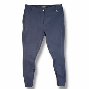 Horze Womens Full Seat Riding Breeches Equestrian Stretch Pants Blue Size 34
